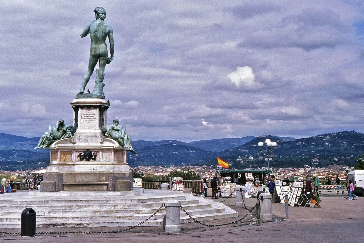 The bronze David on Piazzale Michelangelo